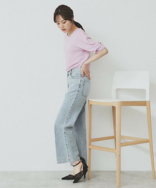 index / インデックス カットソー | シボジャカードタックギャザートップス【洗濯機洗い可】 | 詳細15