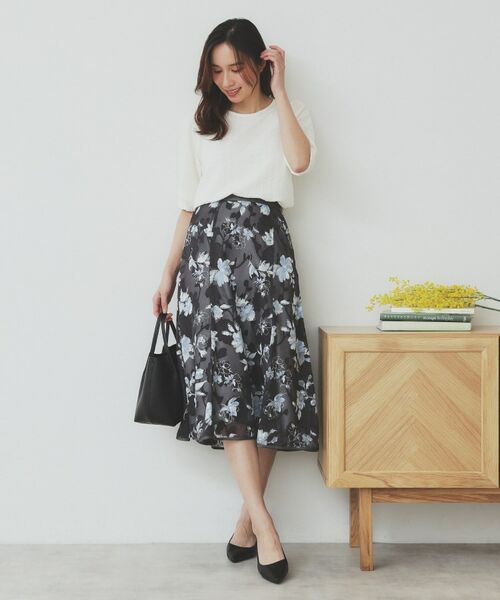 index / インデックス カットソー | シボジャカードタックギャザートップス【洗濯機洗い可】 | 詳細2