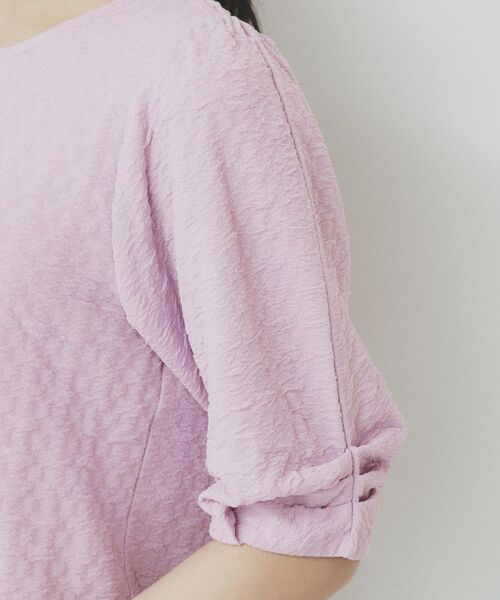 index / インデックス カットソー | シボジャカードタックギャザートップス【洗濯機洗い可】 | 詳細22