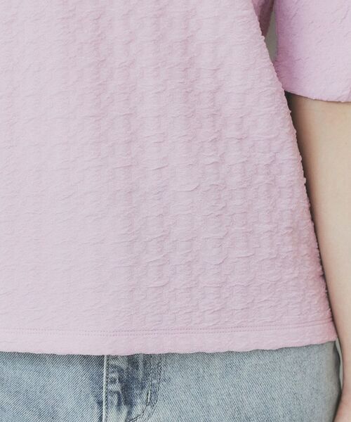 index / インデックス カットソー | シボジャカードタックギャザートップス【洗濯機洗い可】 | 詳細23