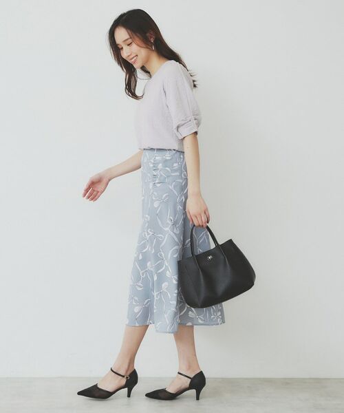 index / インデックス カットソー | シボジャカードタックギャザートップス【洗濯機洗い可】 | 詳細7