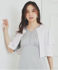 index / インデックス カーディガン・ボレロ | シャイニーショートボレロ/前後2WAY【洗濯機洗い可/抗ピル】