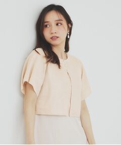 index / インデックス カーディガン・ボレロ | シャイニーショートボレロ/前後2WAY【洗濯機洗い可/抗ピル】