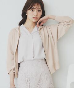 index / インデックス パーカー | ドルマンジップラメパーカ【洗濯機洗い可】