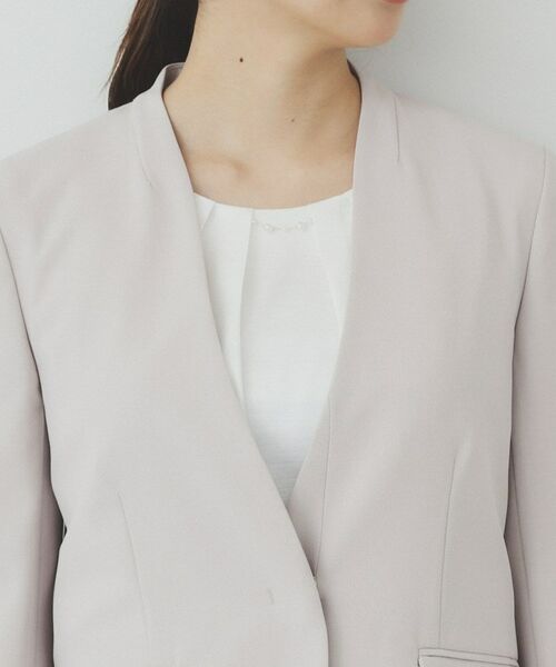 index / インデックス ノーカラージャケット | ストレッチノーカラージャケット/セットアップ対応可【洗える/イージーアイロン/抗ピル】 | 詳細20