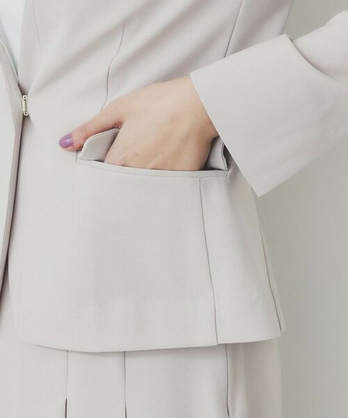 index / インデックス ノーカラージャケット | ストレッチノーカラージャケット/セットアップ対応可【洗える/イージーアイロン/抗ピル】 | 詳細24