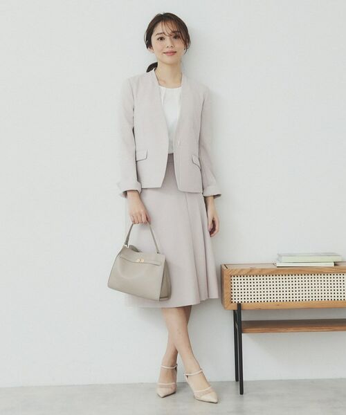 index / インデックス ノーカラージャケット | ストレッチノーカラージャケット/セットアップ対応可【洗える/イージーアイロン/抗ピル】 | 詳細9