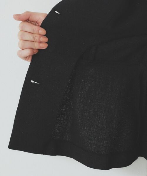 index / インデックス ベスト | 麻混ラメツイードペプラムジレ/セットアップ対応【洗濯機洗い可】 | 詳細7