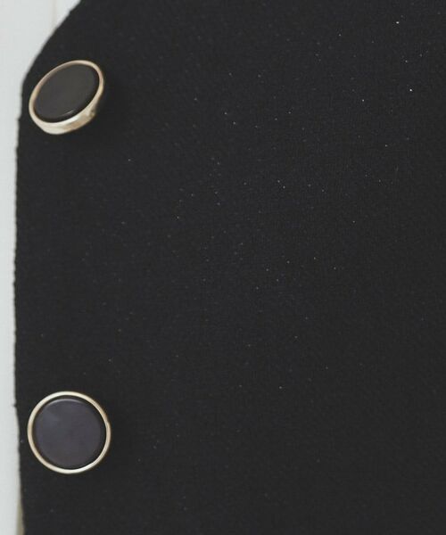 index / インデックス ベスト | 麻混ラメツイードペプラムジレ/セットアップ対応【洗濯機洗い可】 | 詳細8