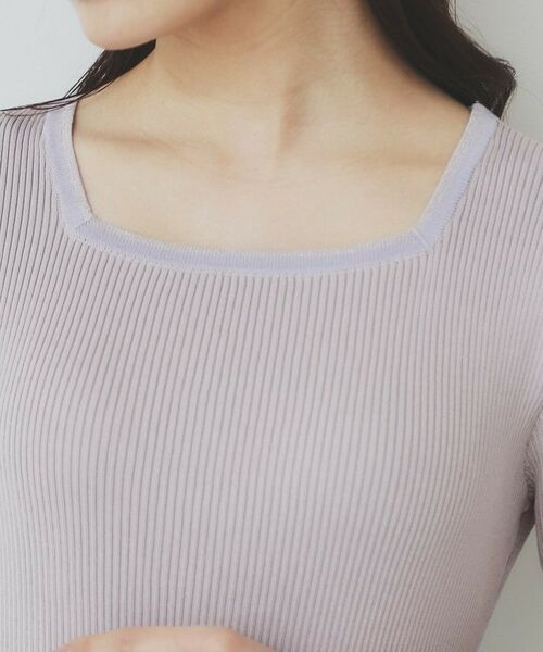 index / インデックス セットアップ | 《ツインセット》カーディガン×バイカラーニットワンピース【洗濯機洗い可/抗ピル】 | 詳細28