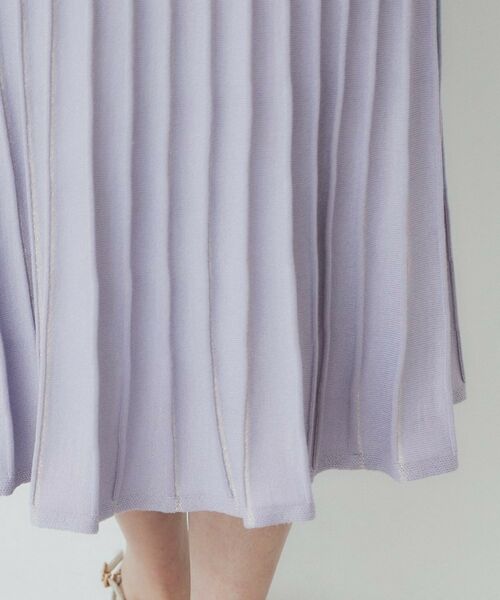 index / インデックス セットアップ | 《ツインセット》カーディガン×バイカラーニットワンピース【洗濯機洗い可/抗ピル】 | 詳細30