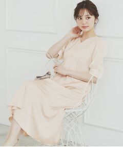 index / インデックス ミニ丈・ひざ丈ワンピース | マーメイドサテンワンピース【洗濯機洗い可/イージーアイロン】