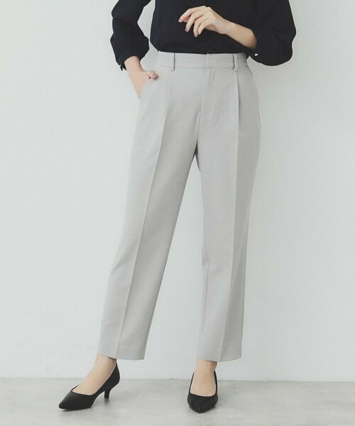 index / インデックス パンツ | ストレッチテーパードパンツ/セットアップ対応可【洗濯機洗い可/イージーアイロン/抗ピル】 | 詳細1