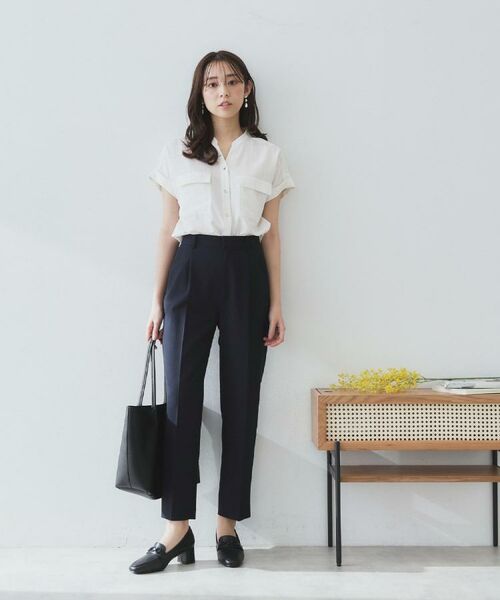index / インデックス パンツ | ストレッチテーパードパンツ/セットアップ対応可【洗濯機洗い可/イージーアイロン/抗ピル】 | 詳細11