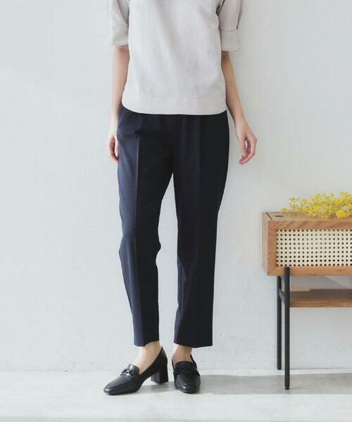 index / インデックス パンツ | ストレッチテーパードパンツ/セットアップ対応可【洗濯機洗い可/イージーアイロン/抗ピル】 | 詳細14