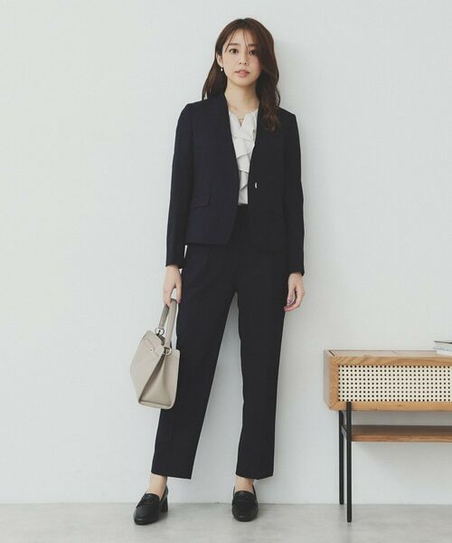 index / インデックス パンツ | ストレッチテーパードパンツ/セットアップ対応可【洗濯機洗い可/イージーアイロン/抗ピル】 | 詳細19