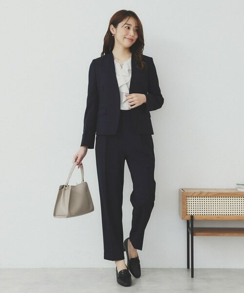 index / インデックス パンツ | ストレッチテーパードパンツ/セットアップ対応可【洗濯機洗い可/イージーアイロン/抗ピル】 | 詳細20