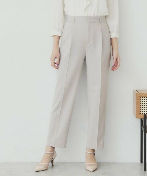 index / インデックス パンツ | ストレッチテーパードパンツ/セットアップ対応可【洗濯機洗い可/イージーアイロン/抗ピル】 | 詳細22