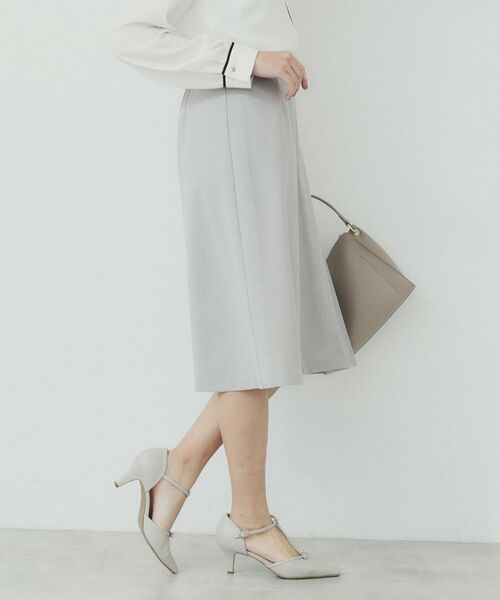 index / インデックス ミニ・ひざ丈スカート | Aラインフレアスカート/セットアップ対応可【洗濯機洗い可/イージーアイロン/抗ピル】 | 詳細1