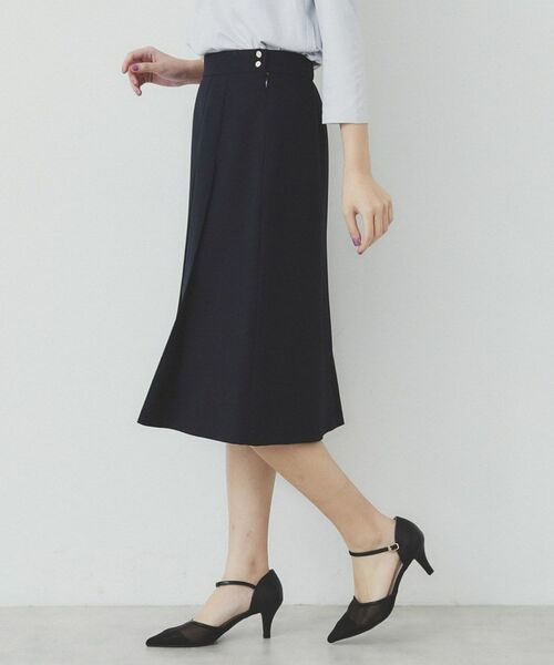 index / インデックス ミニ・ひざ丈スカート | Aラインフレアスカート/セットアップ対応可【洗濯機洗い可/イージーアイロン/抗ピル】 | 詳細11