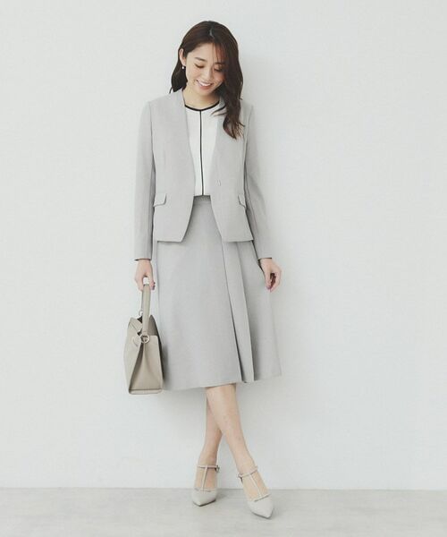 index / インデックス ミニ・ひざ丈スカート | Aラインフレアスカート/セットアップ対応可【洗濯機洗い可/イージーアイロン/抗ピル】 | 詳細4