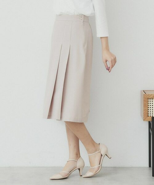 index / インデックス ミニ・ひざ丈スカート | Aラインフレアスカート/セットアップ対応可【洗濯機洗い可/イージーアイロン/抗ピル】 | 詳細7