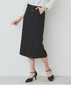 index / インデックス スカート | リネンライクラメツイードラップタイトスカート/セットアップ対応【洗濯機洗い可】