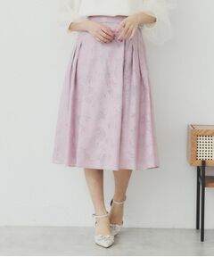 index / インデックス スカート | フラワータックフレアスカート【洗濯機洗い可】