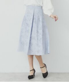 index / インデックス スカート | フラワータックフレアスカート【洗濯機洗い可】