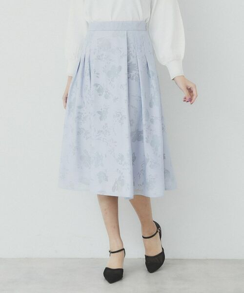 index / インデックス スカート | フラワータックフレアスカート【洗濯機洗い可】 | 詳細13