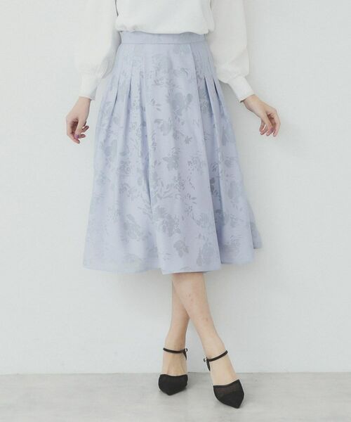 index / インデックス スカート | フラワータックフレアスカート【洗濯機洗い可】 | 詳細9