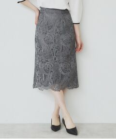 index / インデックス スカート | 《XS-LLサイズ》フラワーレースタイトスカート【洗濯機洗い可】