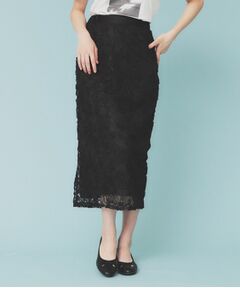 index / インデックス ロング・マキシ丈スカート | 3Dレースタイトスカート【洗濯機洗い可】