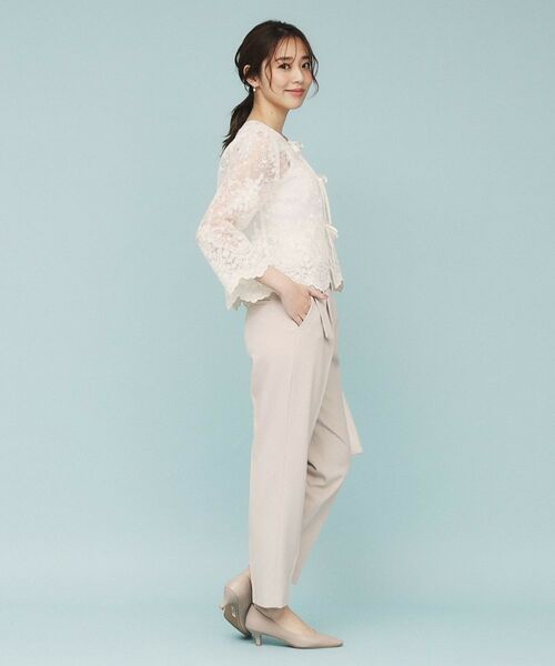 index / インデックス シャツ・ブラウス | 刺繍リボンシアーブラウス【洗濯機洗い可】 | 詳細3