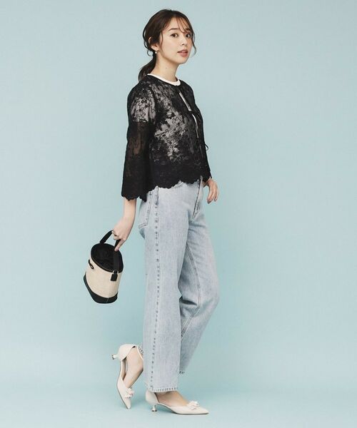 index / インデックス シャツ・ブラウス | 刺繍リボンシアーブラウス【洗濯機洗い可】 | 詳細7