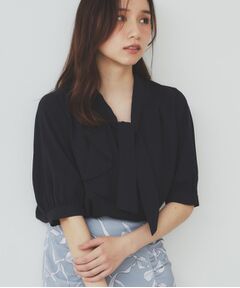 index / インデックス シャツ・ブラウス | ラッフルボウタイブラウス【洗濯機洗い可/イージーアイロン】