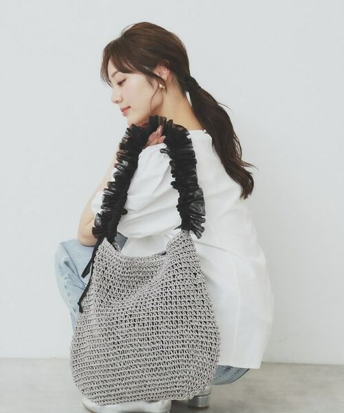index / インデックス トートバッグ | 雑材ワンショルダーフリルA4トート | 詳細1