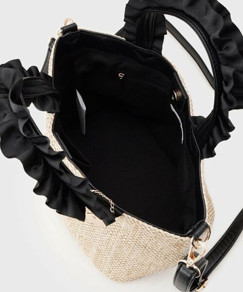 index / インデックス トートバッグ | 【2WAY】雑材フリル持ち手バッグ | 詳細15