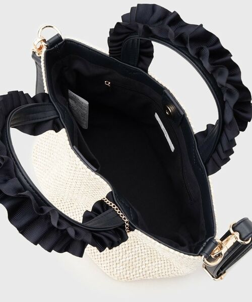 index / インデックス トートバッグ | 【2WAY】雑材フリル持ち手バッグ | 詳細16