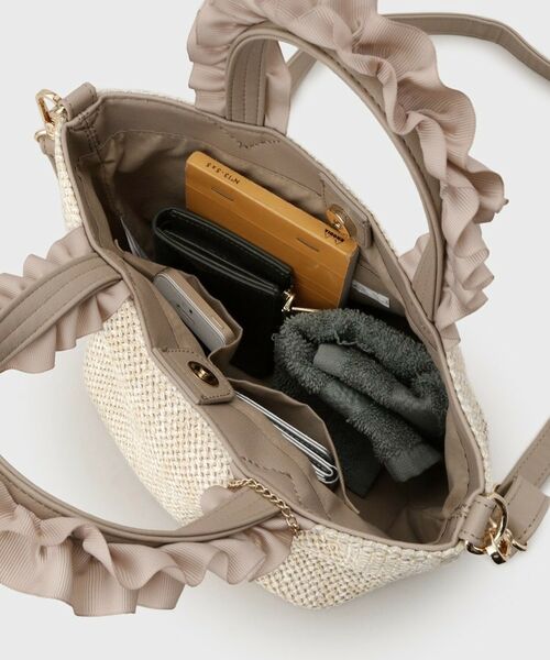 index / インデックス トートバッグ | 【2WAY】雑材フリル持ち手バッグ | 詳細17