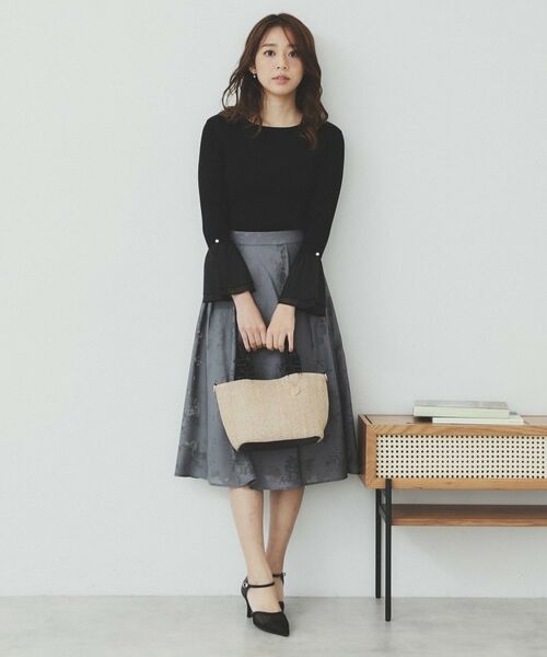 index / インデックス トートバッグ | 【2WAY】雑材フリル持ち手バッグ | 詳細3