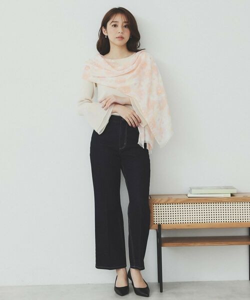 index / インデックス マフラー・ショール・スヌード・ストール | ぼかしフラワー柄ストール | 詳細4