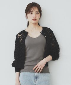 index / インデックス キャミソール・チューブトップ | 前後2WAY サテンパイピングリブタンクトップ【洗濯機洗い可】