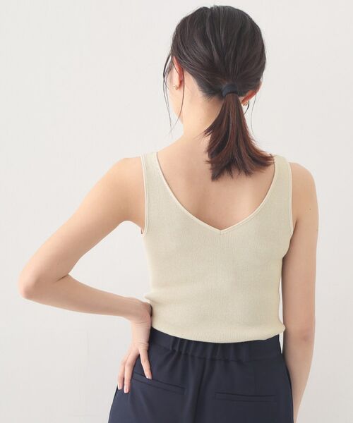 index / インデックス キャミソール・チューブトップ | 前後2WAY サテンパイピングリブタンクトップ【洗濯機洗い可】 | 詳細28