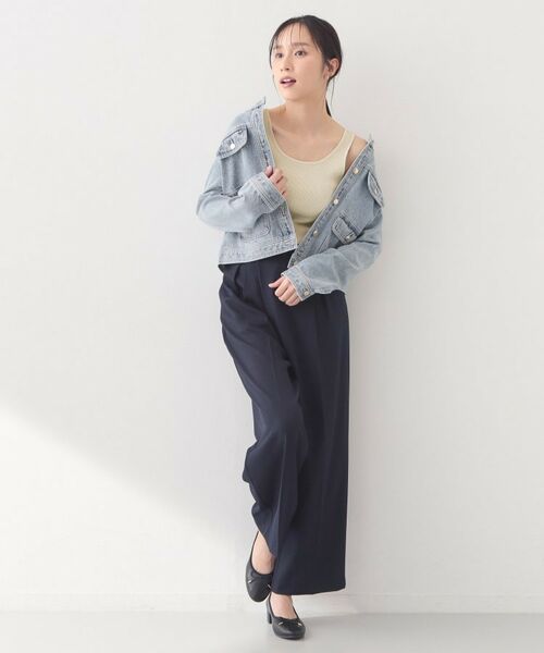 index / インデックス キャミソール・チューブトップ | 前後2WAY サテンパイピングリブタンクトップ【洗濯機洗い可】 | 詳細30