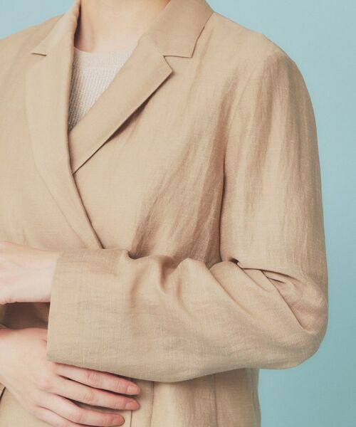 index / インデックス テーラードジャケット | 麻調シアーダブルブレストテーラードジャケット【洗濯機洗い可】 | 詳細25