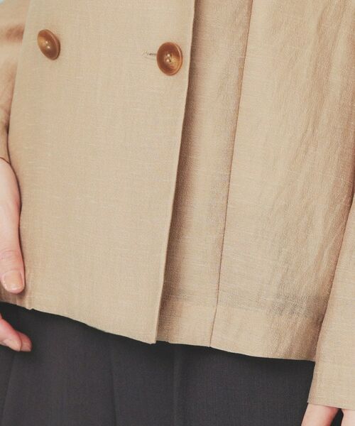 index / インデックス テーラードジャケット | 麻調シアーダブルブレストテーラードジャケット【洗濯機洗い可】 | 詳細26