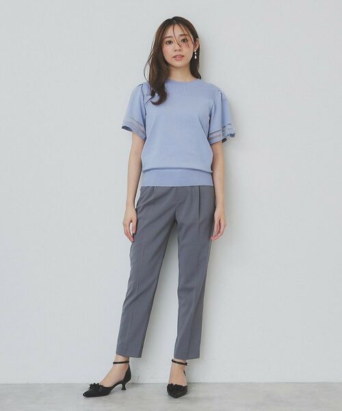 index / インデックス ニット・セーター | フレアスリーブニット/オーガニックコットン混【UV/洗濯機洗い可】 | 詳細12