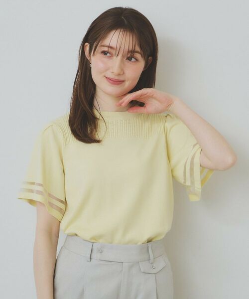 index / インデックス ニット・セーター | フレアスリーブニット/オーガニックコットン混【UV/洗濯機洗い可】 | 詳細16