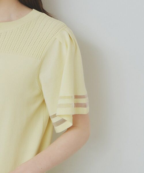 index / インデックス ニット・セーター | フレアスリーブニット/オーガニックコットン混【UV/洗濯機洗い可】 | 詳細24